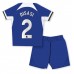 Chelsea Axel Disasi #2 Barnkläder Hemma matchtröja till baby 2023-24 Kortärmad (+ Korta byxor) Billigt